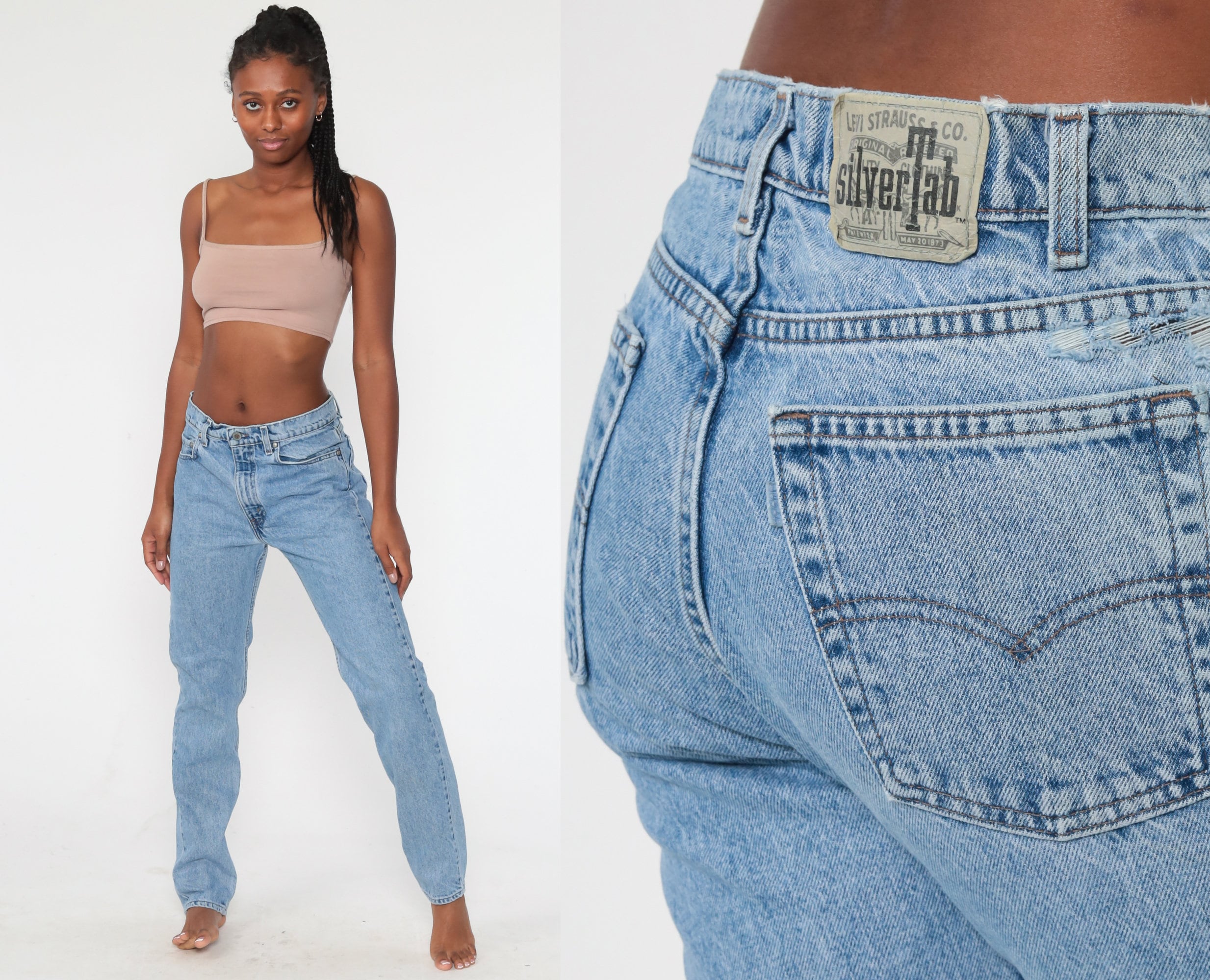 Levis Silvertab Jeans Levi Mom Jeans 90s High Waist Jeans Denim