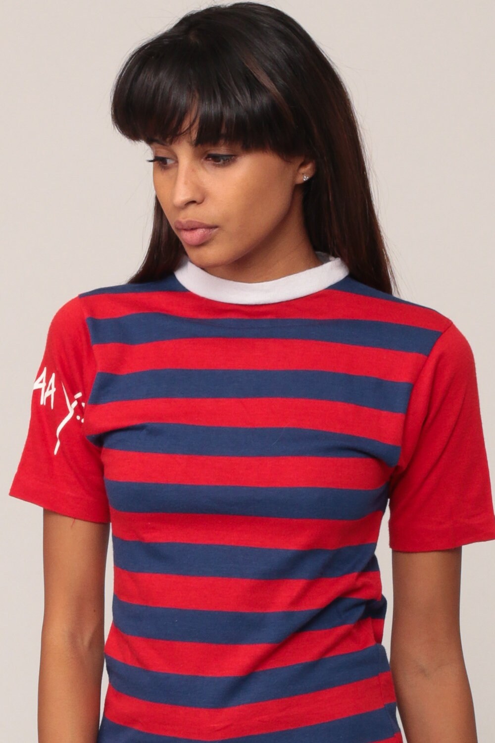 retro striped t shirt womens
