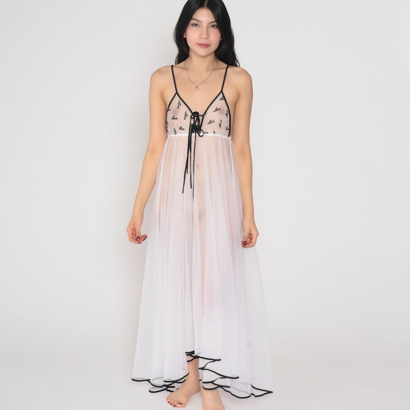 Translucent Pyjamas Transparent Sheer Nightgowns - Etsy