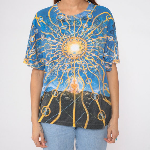 Alex Grey Art Shirt 90s Crystal Tara In Visions M… - image 9