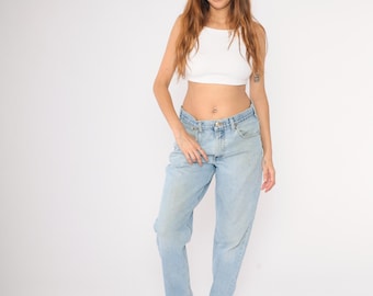 Pantalones vaqueros Carhartt Y2K de cintura alta, holgados, estilo boyfriend, de mezclilla vintage, estilo retro, rectos, holgados, con pierna cónica, para trabajo, años 00, 34 x 32, medianos