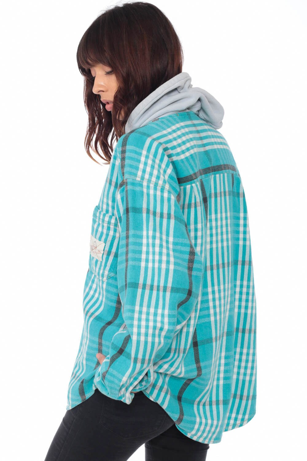 quiksilver flannel hoodie