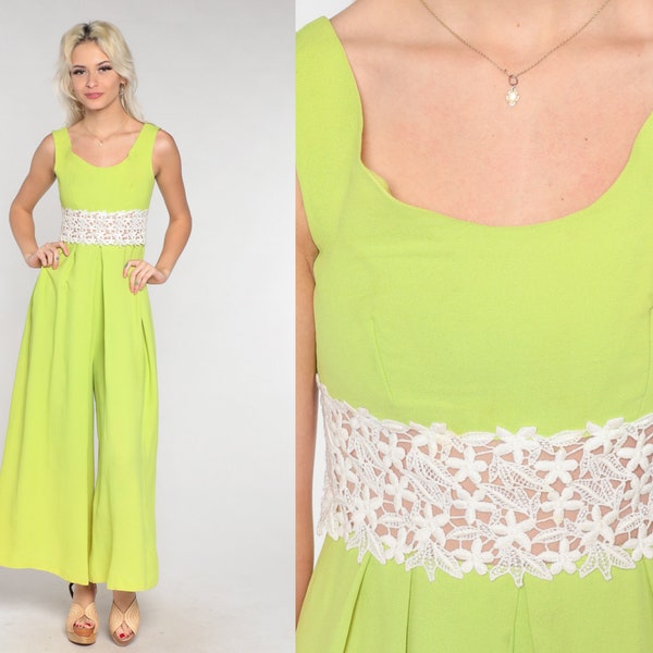 Lime Green Jumpsuit Etsy