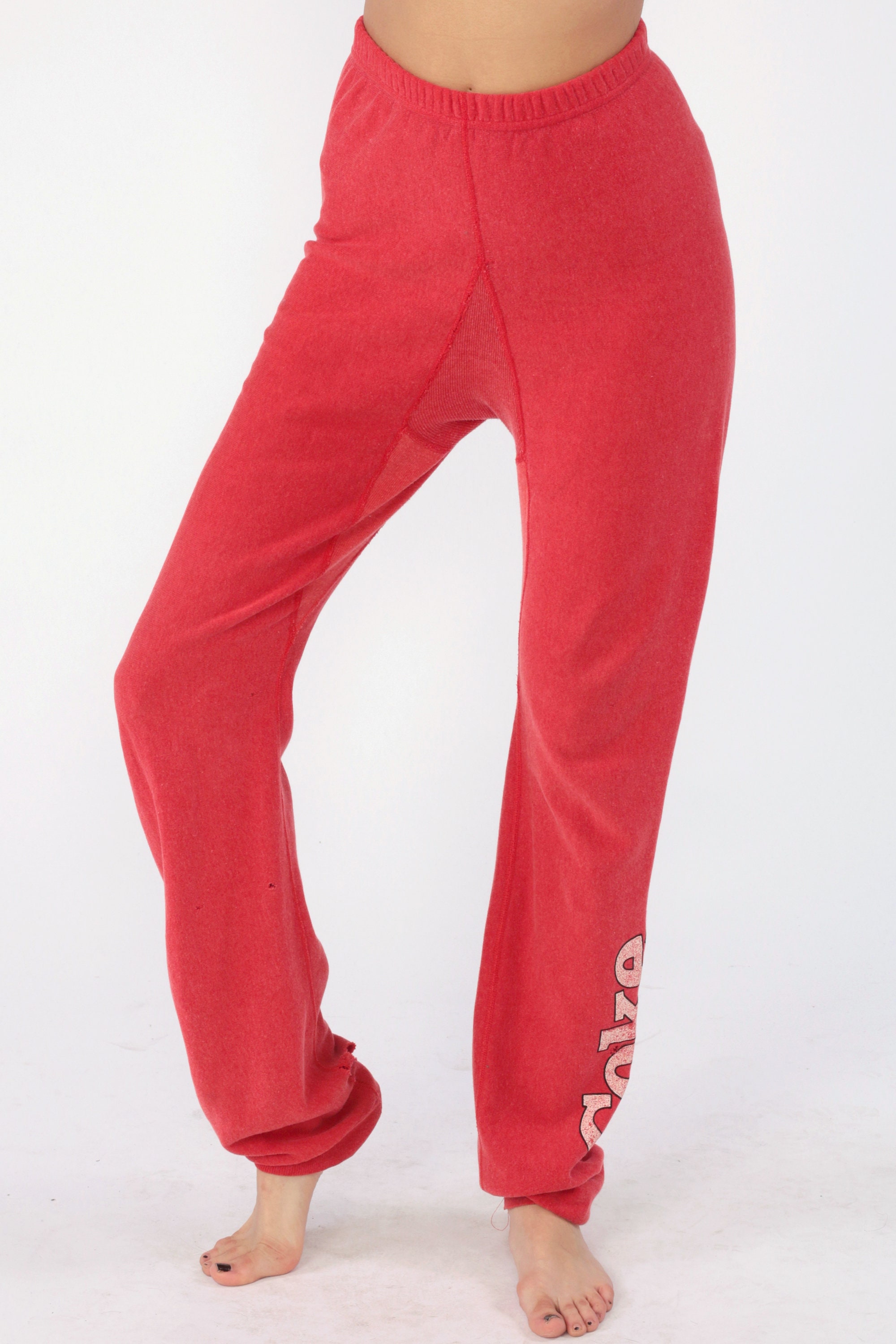 Vintage Coke Sweatpants 80s Coca Cola Pants Gym Running Sports Warm Up Loungewear Distressed
