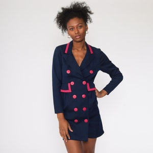 blue dress pink jacket Party In My City - Pink, XS | Pink Blazer Dress for Date Nights & Parties