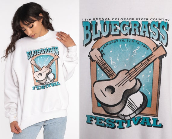 Bluegrass Festival Sweatshirt -- 1998 Colorado Ri… - image 1