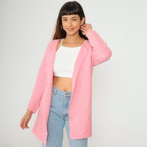 80s Pink Cardigan - Etsy