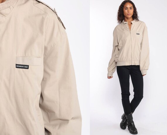 khaki members only jacket