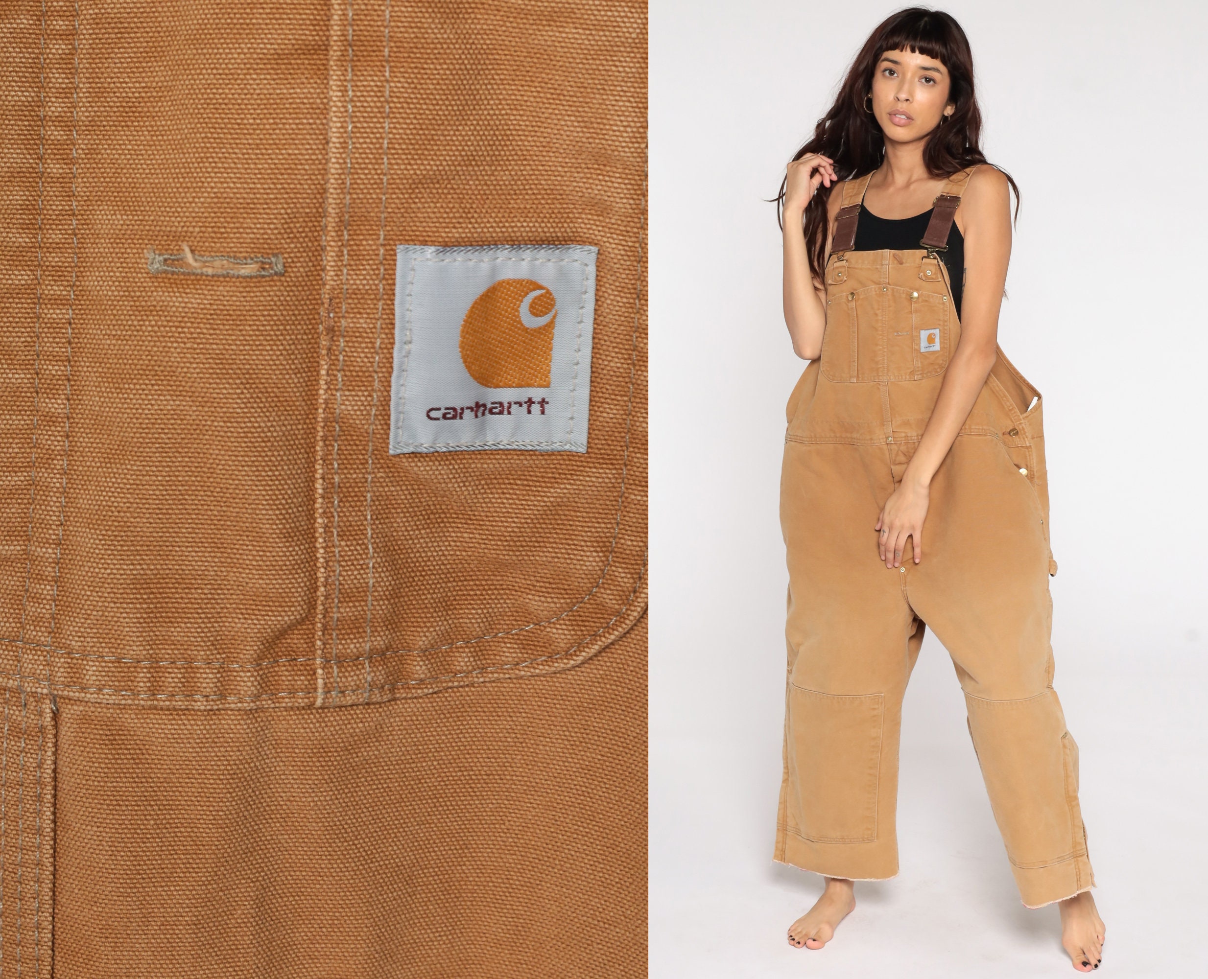 Custom Tailored Carhartt Overalls Black & Carhartt Brown -  Israel