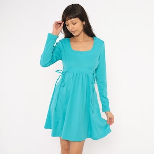 aqua tie front long sleeve dress Aqua Women's Tie Waist Maxi Dress - 100% Exclusive - Blue - Size XL