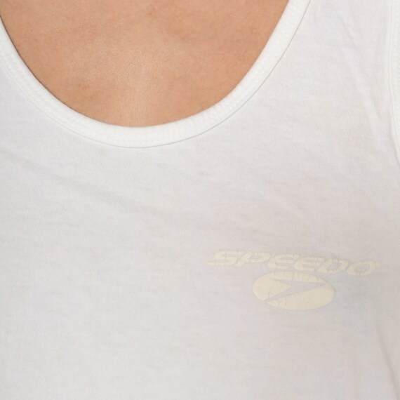 90s Speedo Tank Top Swimming T-Shirt Sleeveless M… - image 6