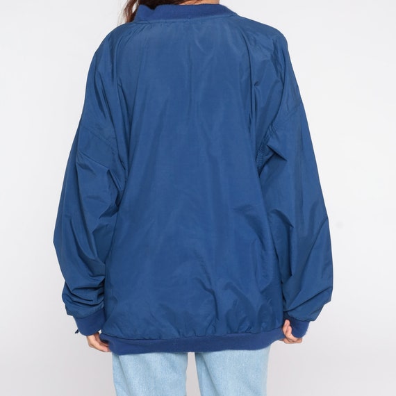 Izod Jacket 90s Windbreaker Jacket Blue Pullover … - image 6