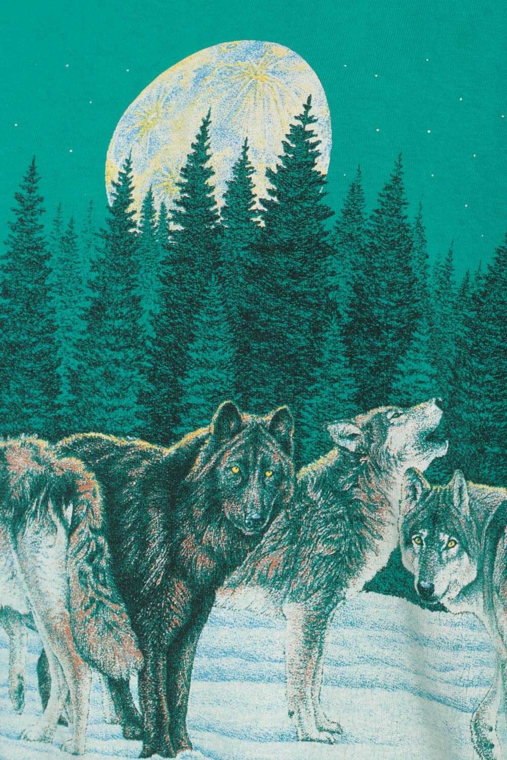 Wolf Pack Shirt Habitat Animal T Shirt 90s Graphic Tshirt Moon Shirt
