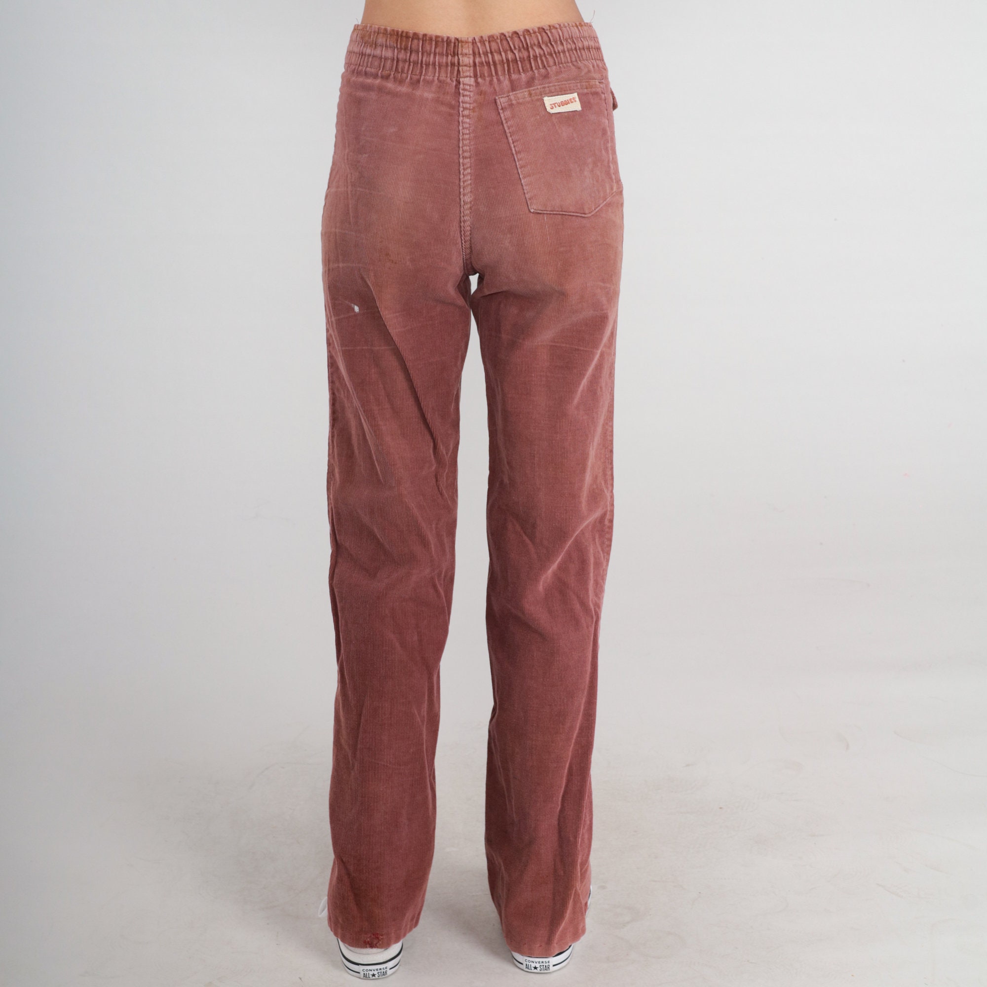 Vintage Stubbies Pants 70s 80s Brown Corduroy Pants Straight Vintage Stubbies Pants 70s 80s Brown Corduroy Pants Straight