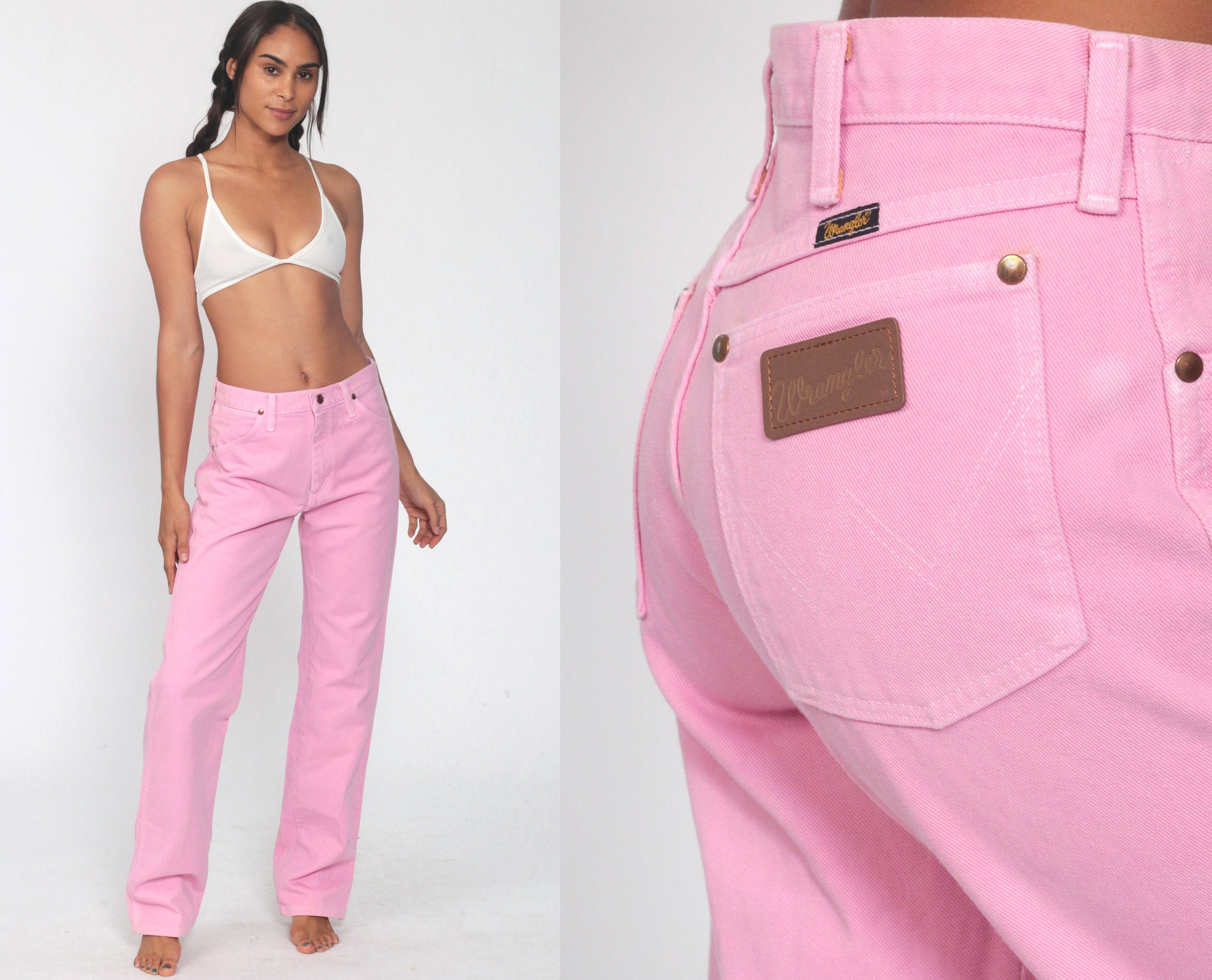 pink wrangler jeans