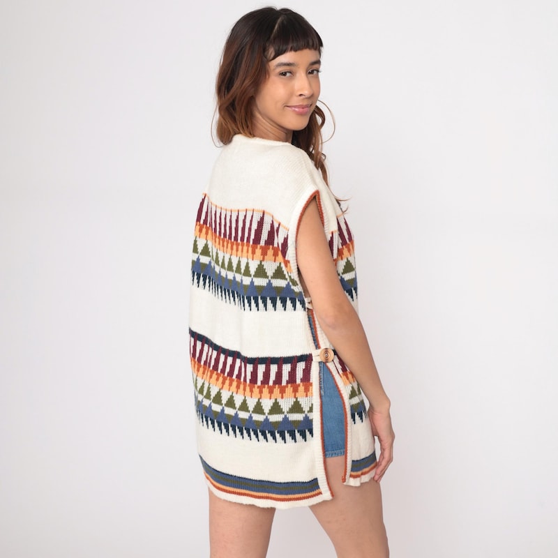 White Tribal Vest Set