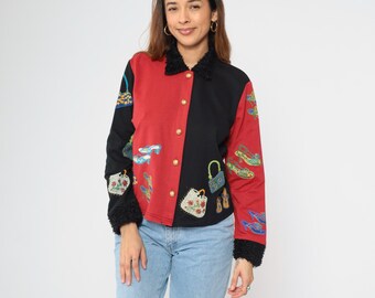 【Salvatore Ferragamo】ヴィンテージ ジャケット Vintage Salvatore Ferragamo Silk Quilted Jacket Italian