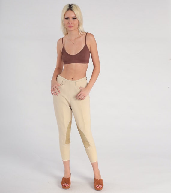 Beige Riding Pants Equestrian Breeches Pants 80s … - image 2