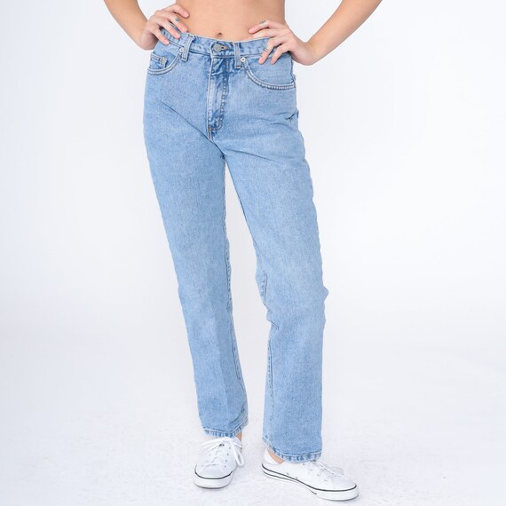 Vintage Guess Jeans 90s Straight Leg Mom Jeans Re… - image 3