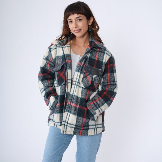 70s CPO Jacket Flannel Plaid Shirt Button up Lumberjack 70s CPO Jacket Flannel Plaid Shirt Button up Lumberjack