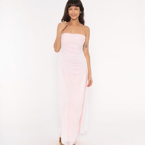 Pink Strapless Dress - Etsy Pink Strapless Dress - Etsy