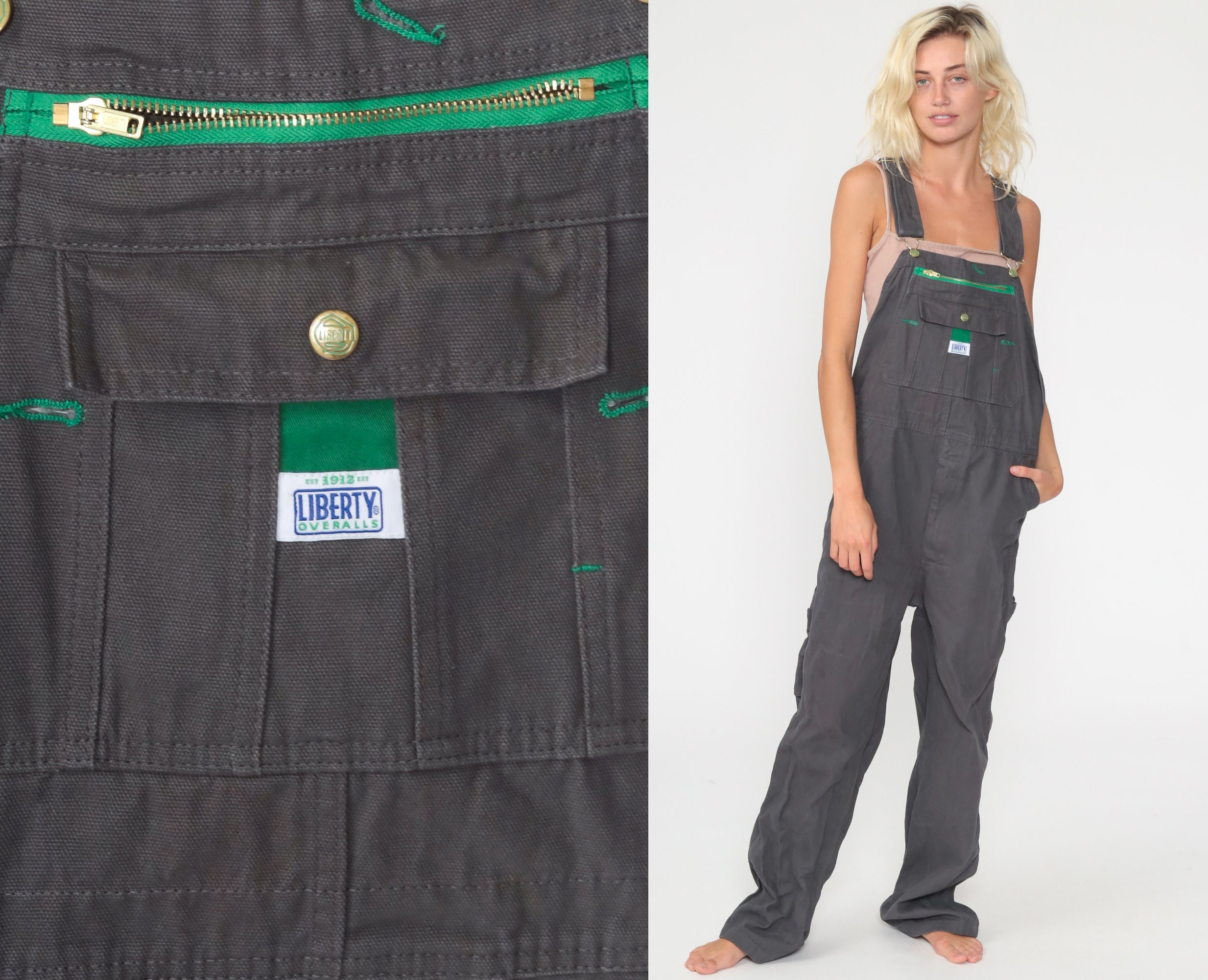 gray liberty overalls