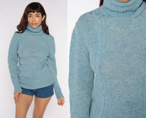 80s turtleneck sweater top