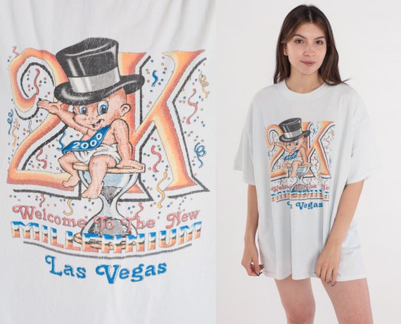 Year 2000 Shirt Y2K New Years Day T-Shirt Las Veg… - image 1