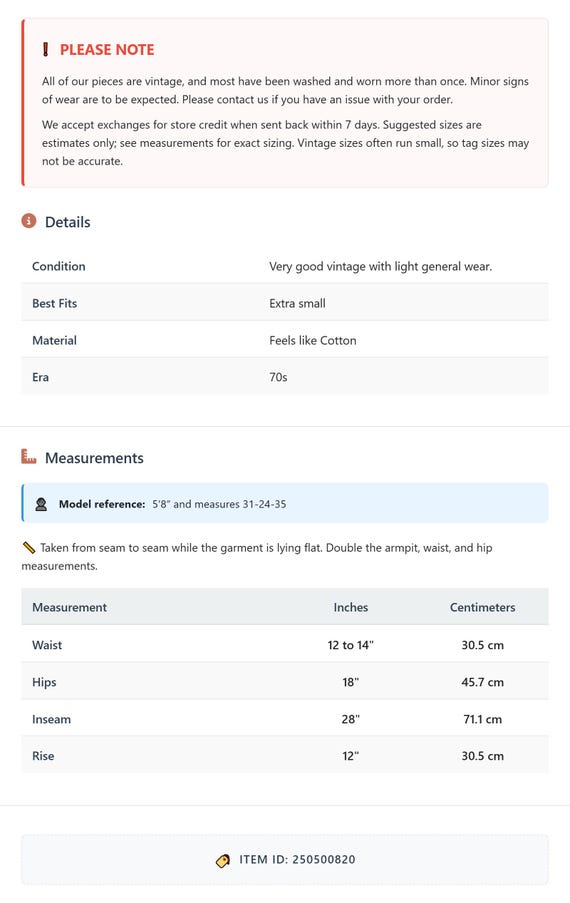 70s Patchwork Pants Red Gingham Check Vintage Hig… - image 9