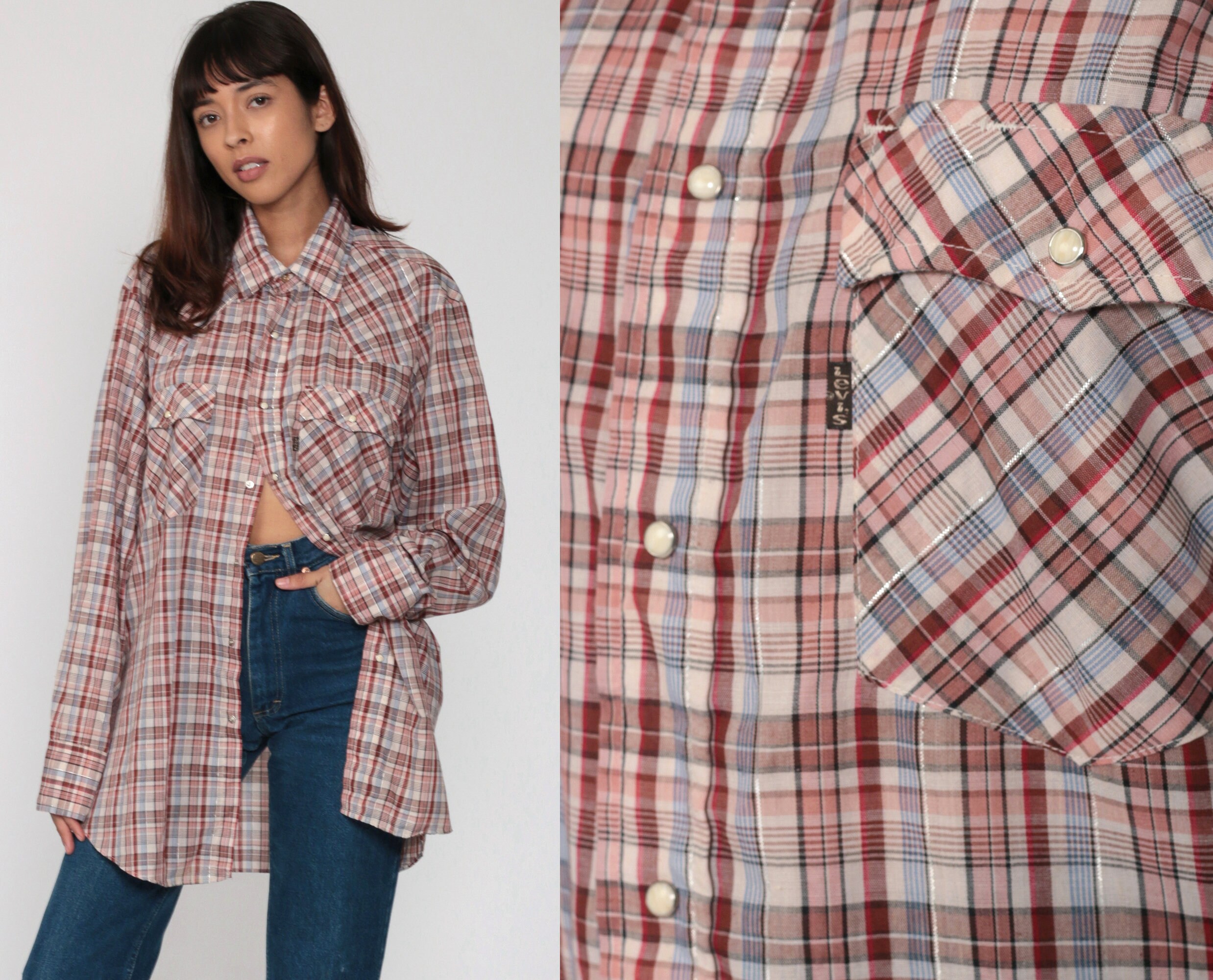 levi's pearl snap shirts