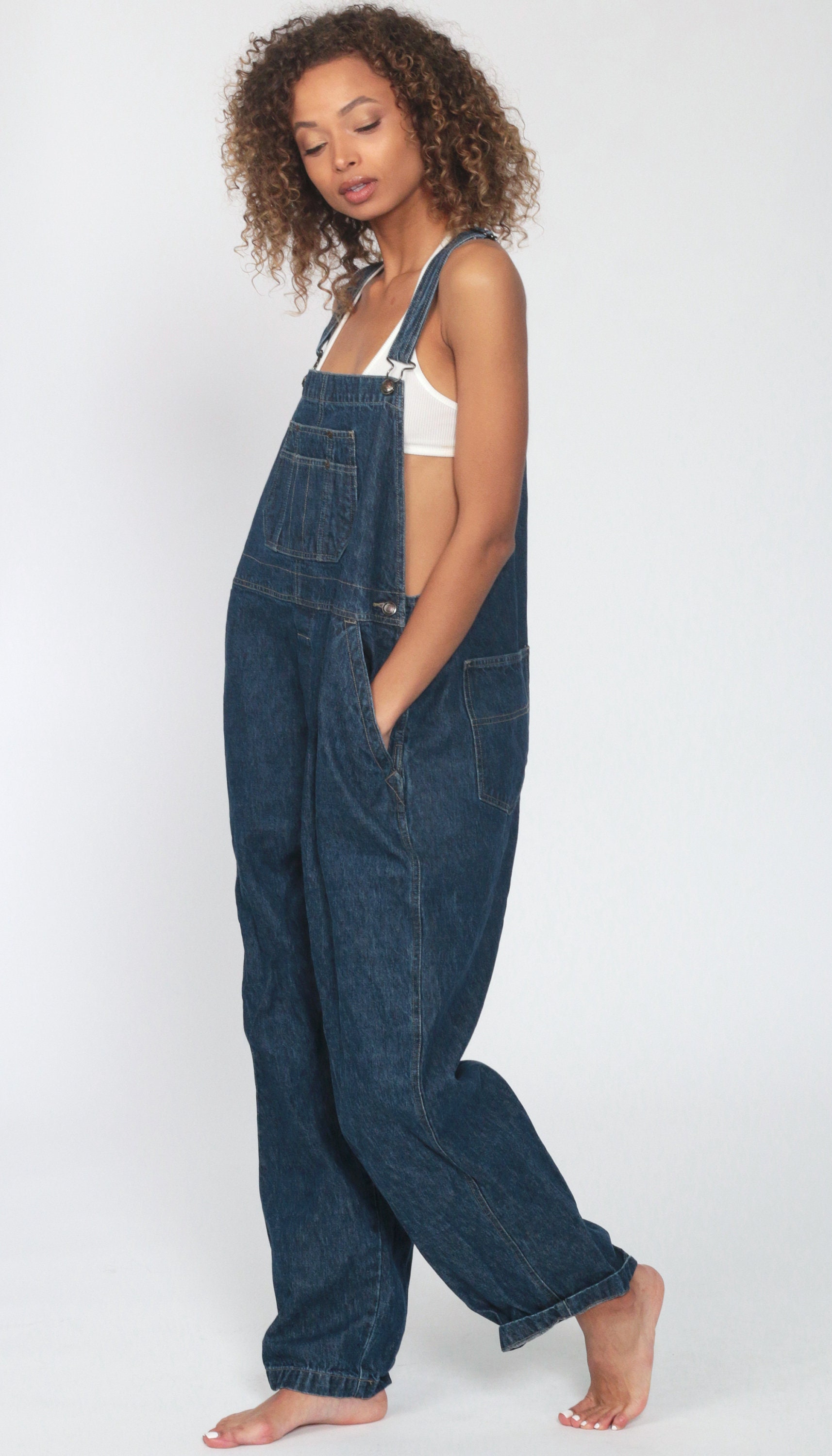 Denim Overalls Pants St John s Bay Jeans 80s Denim Bib 