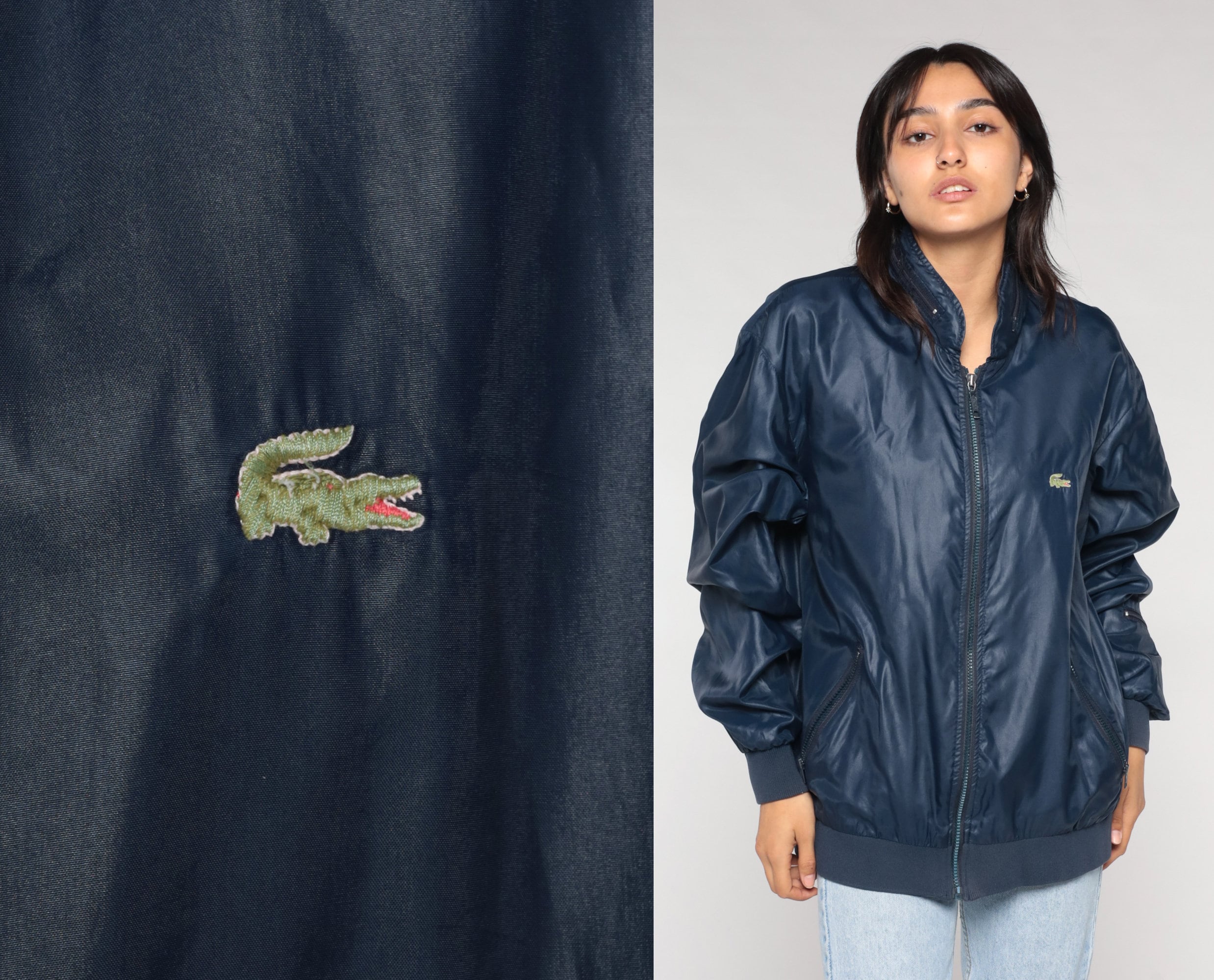 Lacoste vintage bomber best sale jacket