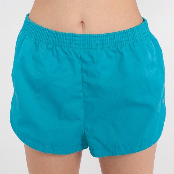 80s Shorts Turquoise Shorts Blue Summer Jogging S… - image 6