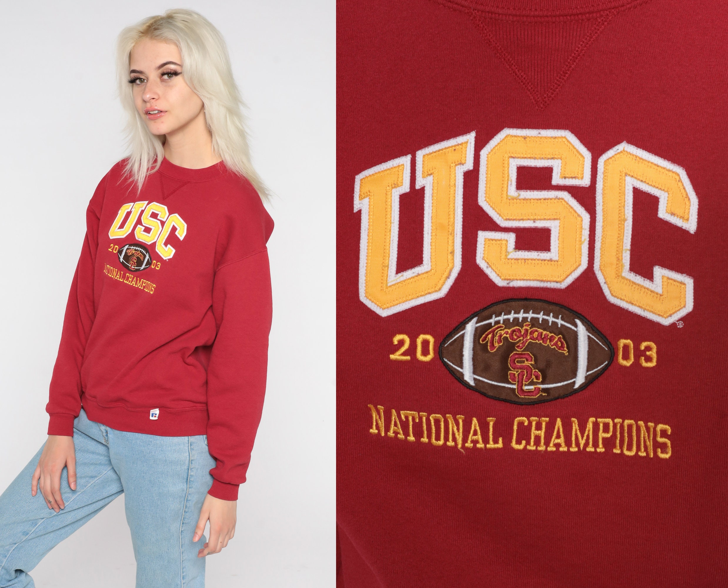 USC Sweatshirt 2003 Football National Champions Shirt University