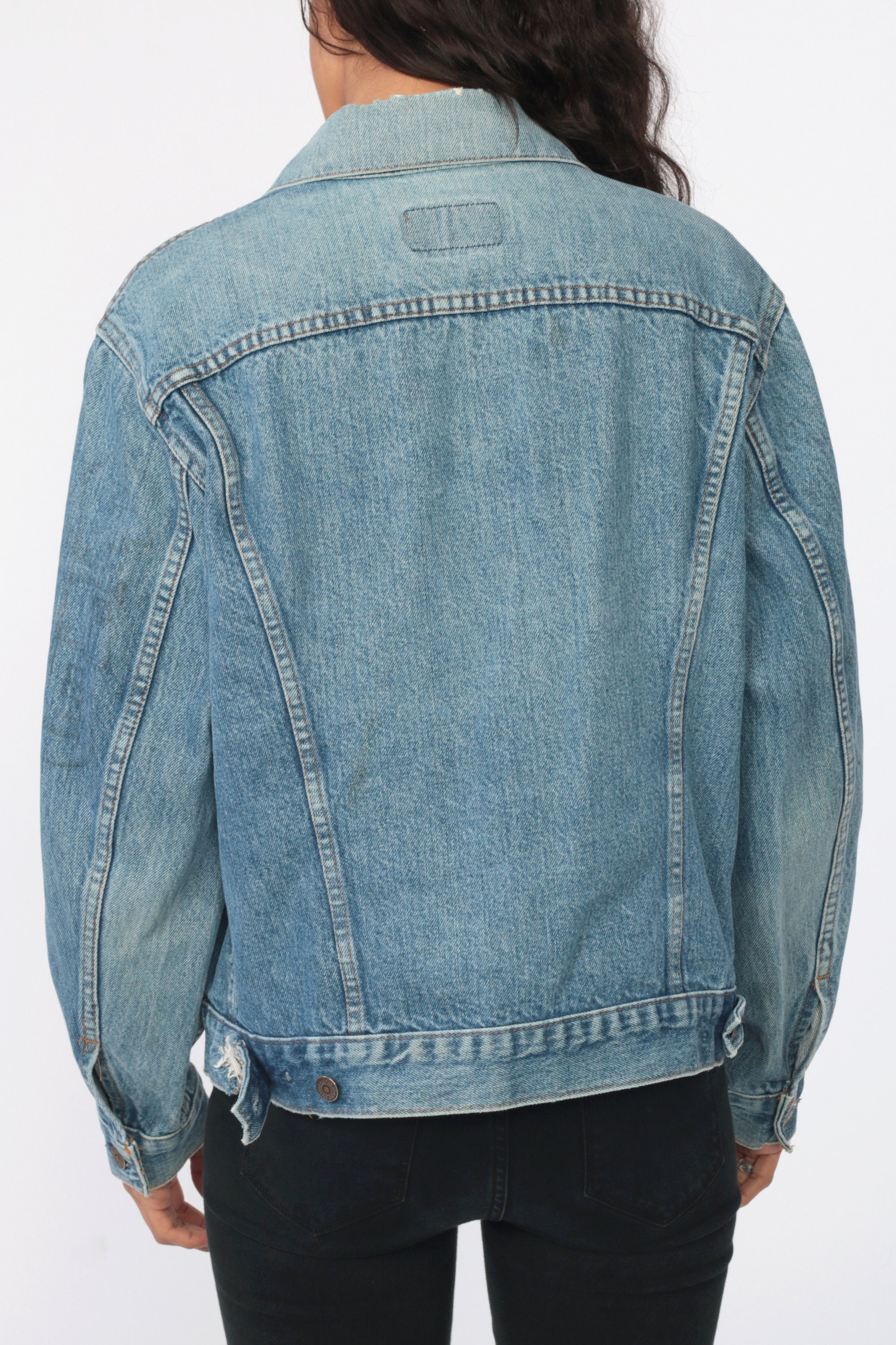 blue jean levi jacket