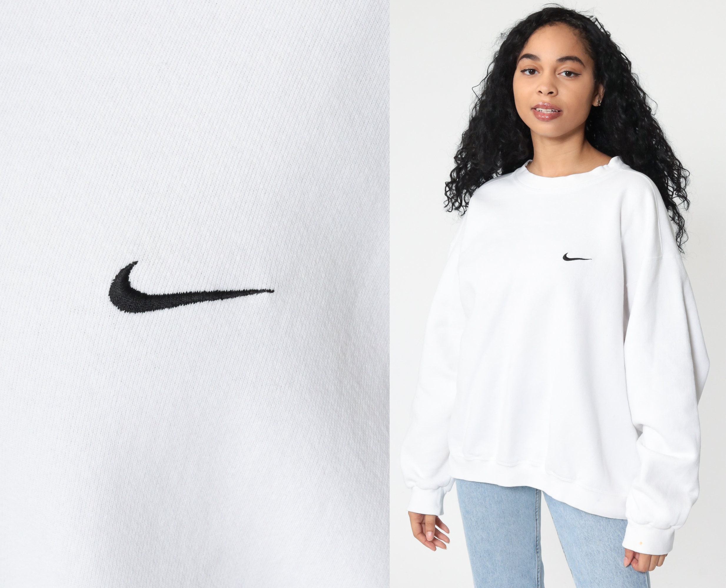 plain white nike sweatshirt