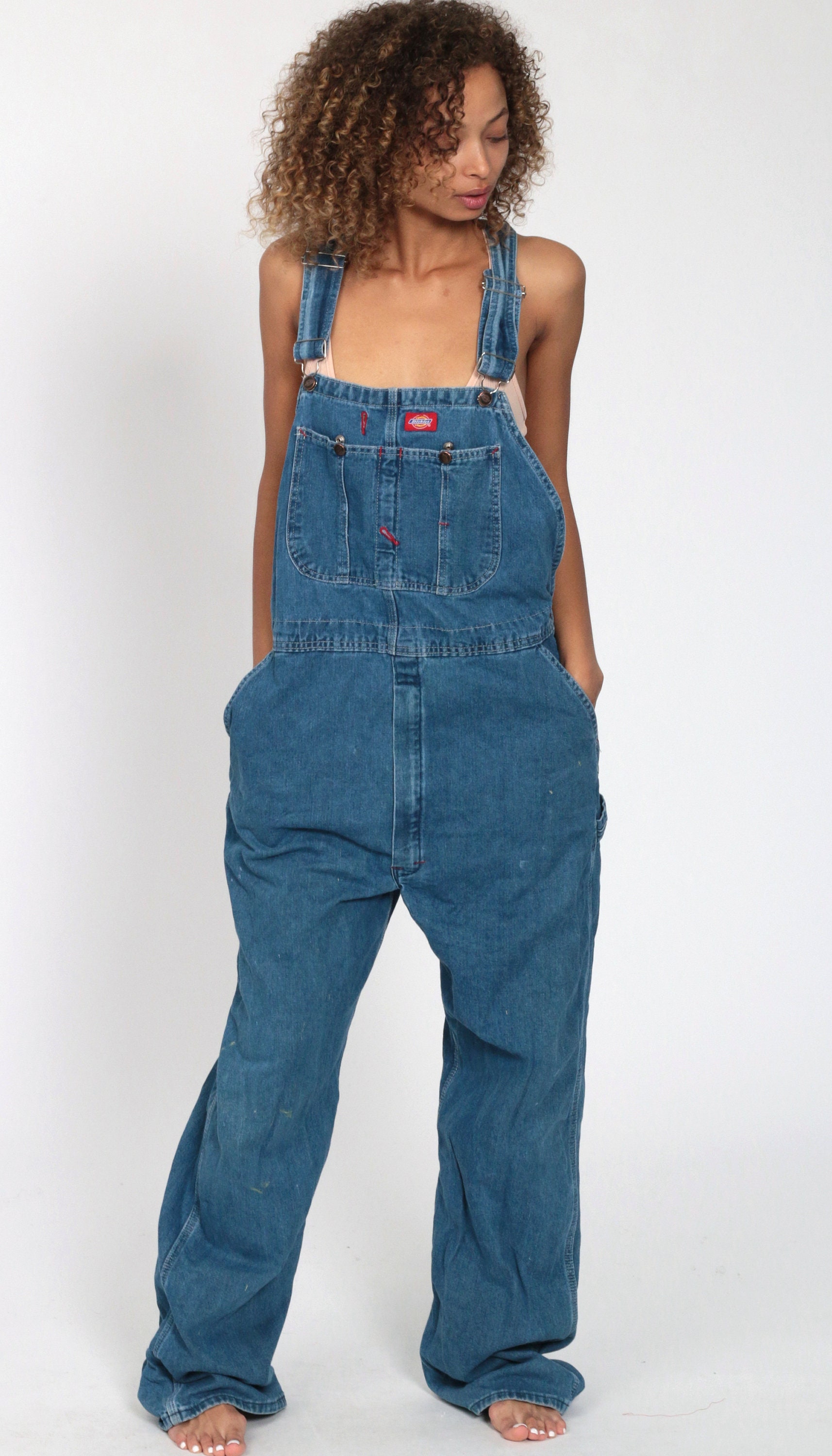 90's outfit with overalls