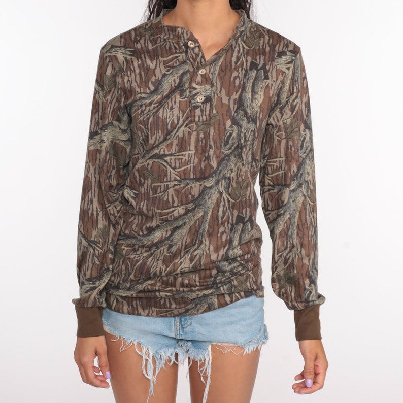 Camo Shirt Hunting Shirt Brown Army 