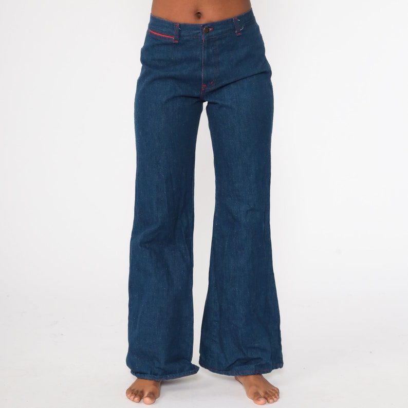 70s Bell Bottoms Jeans 70s Denim Pants Boho Hippie 1970s | Etsy