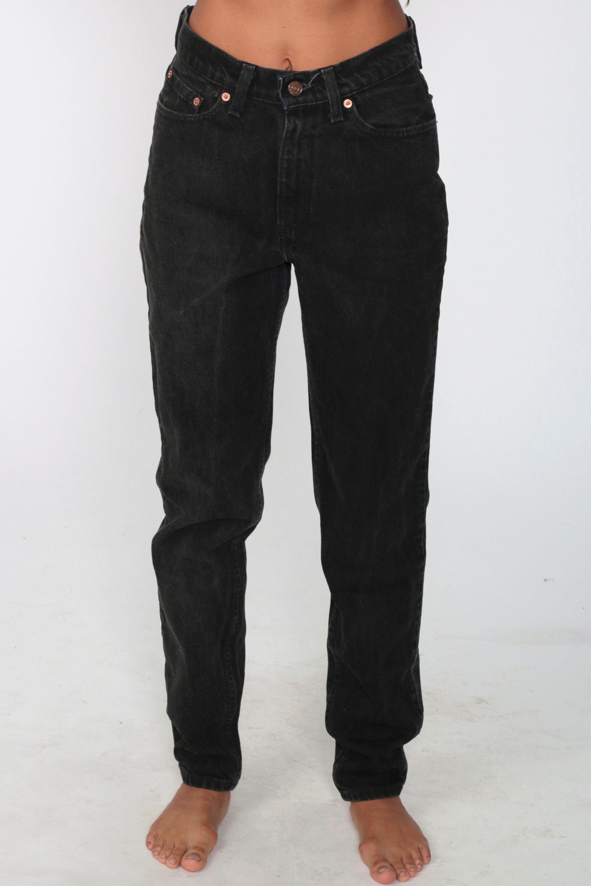 levis mom jeans black