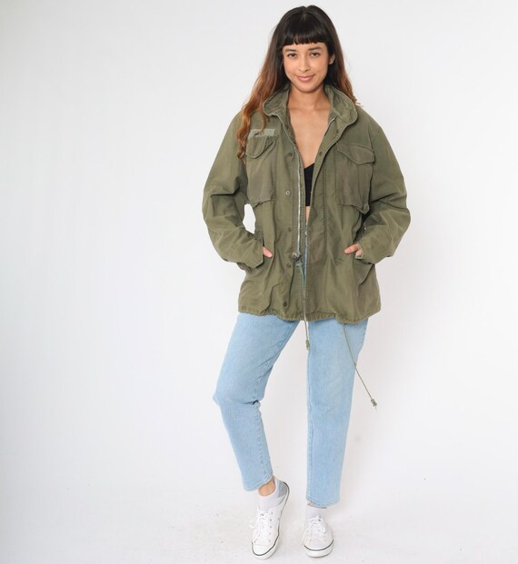Original Canadian Army Field Jacket Combat Military Surplus Olive Green