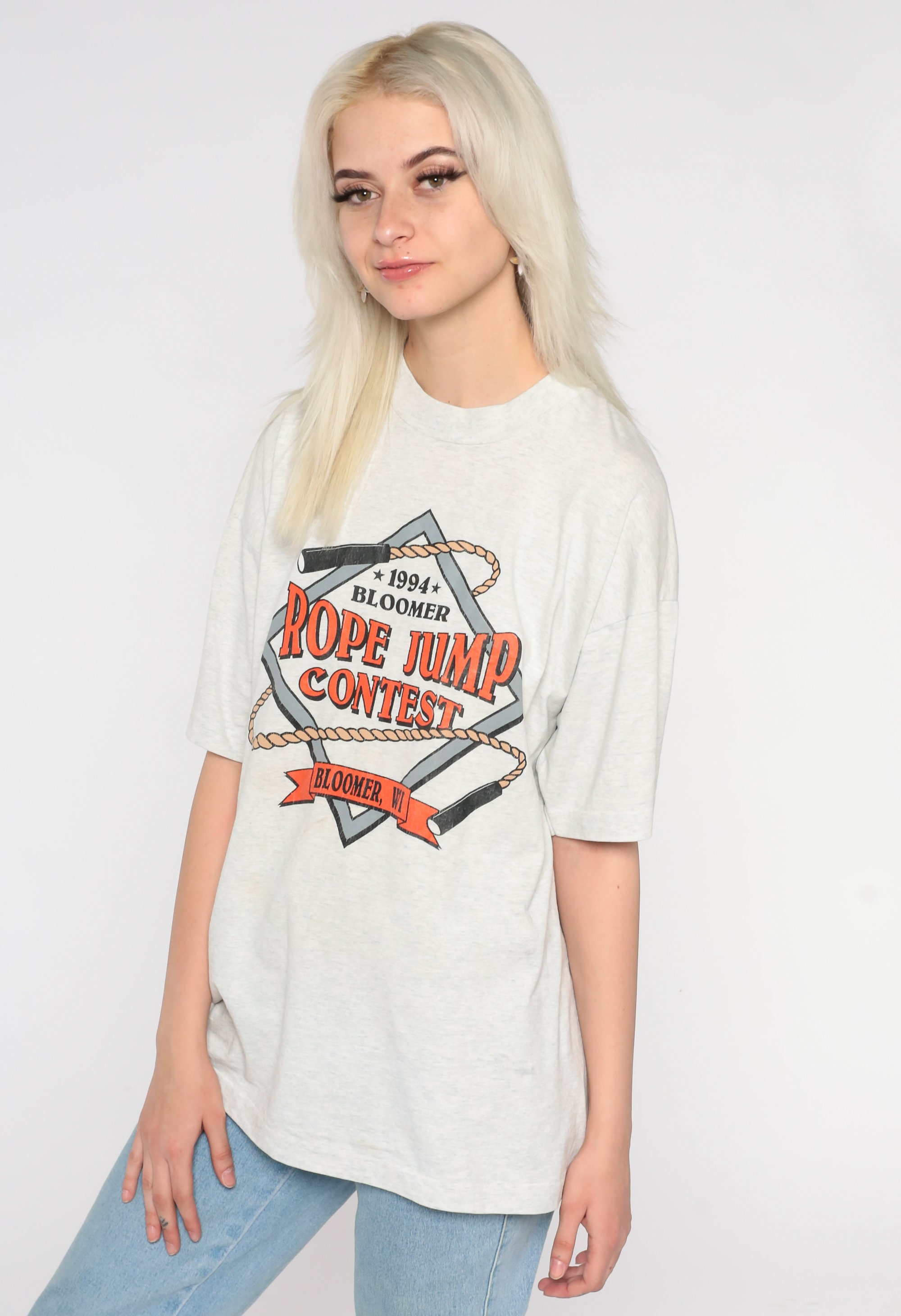 Rope Jump Contest Shirt 1994 Bloomer Wisconsin T Shirt 90s Jump Rope