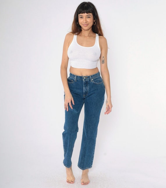 Y2K Ralph Lauren Polo Jeans Straight Leg Jeans 00s Denim Pants Vintage 00s Retro Blue Mid Rise Size Small