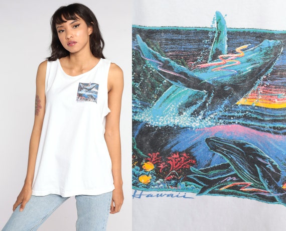 Hawaii Whale Shirt Whale Watchers Association Shi… - image 1