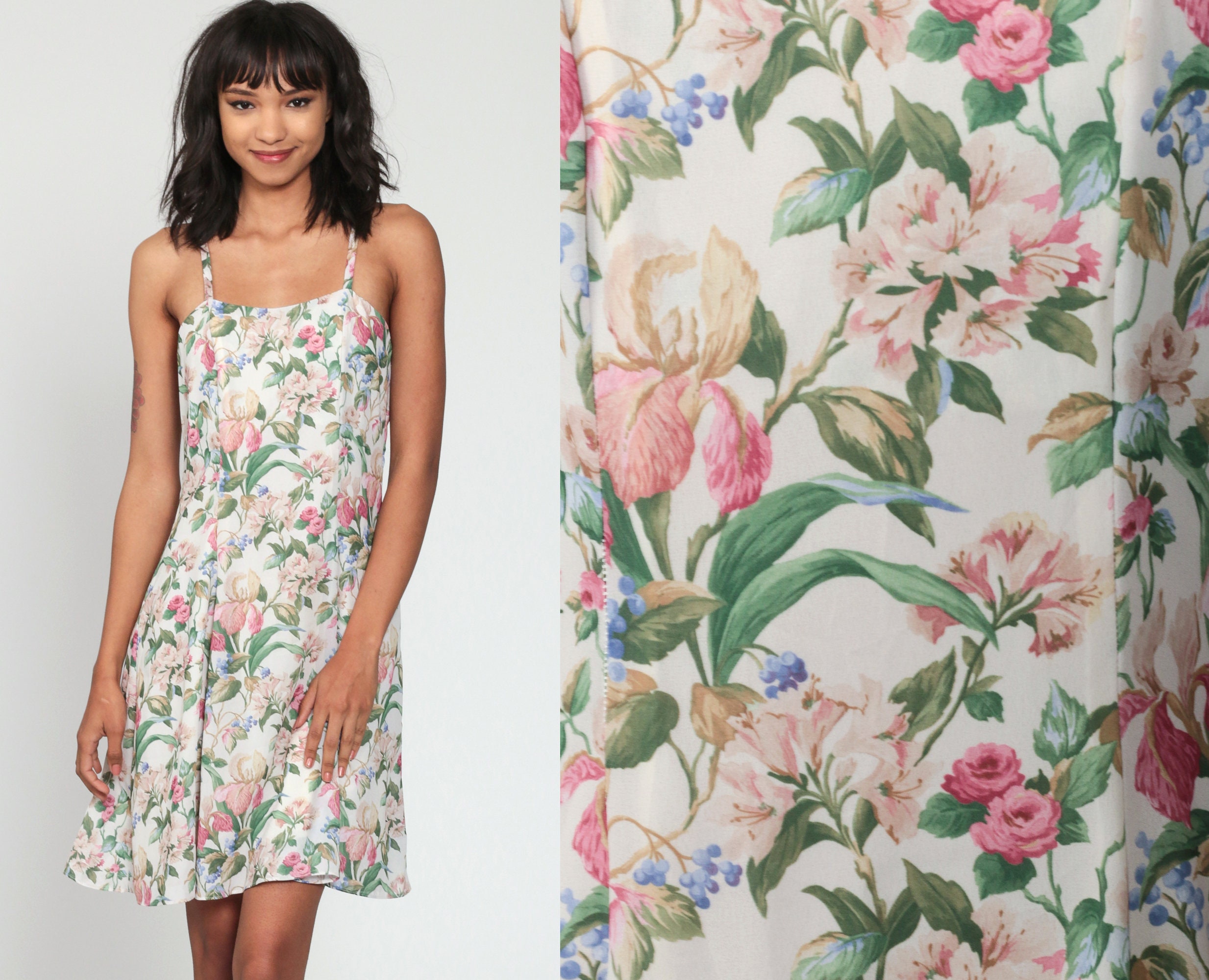 pink and green sundress