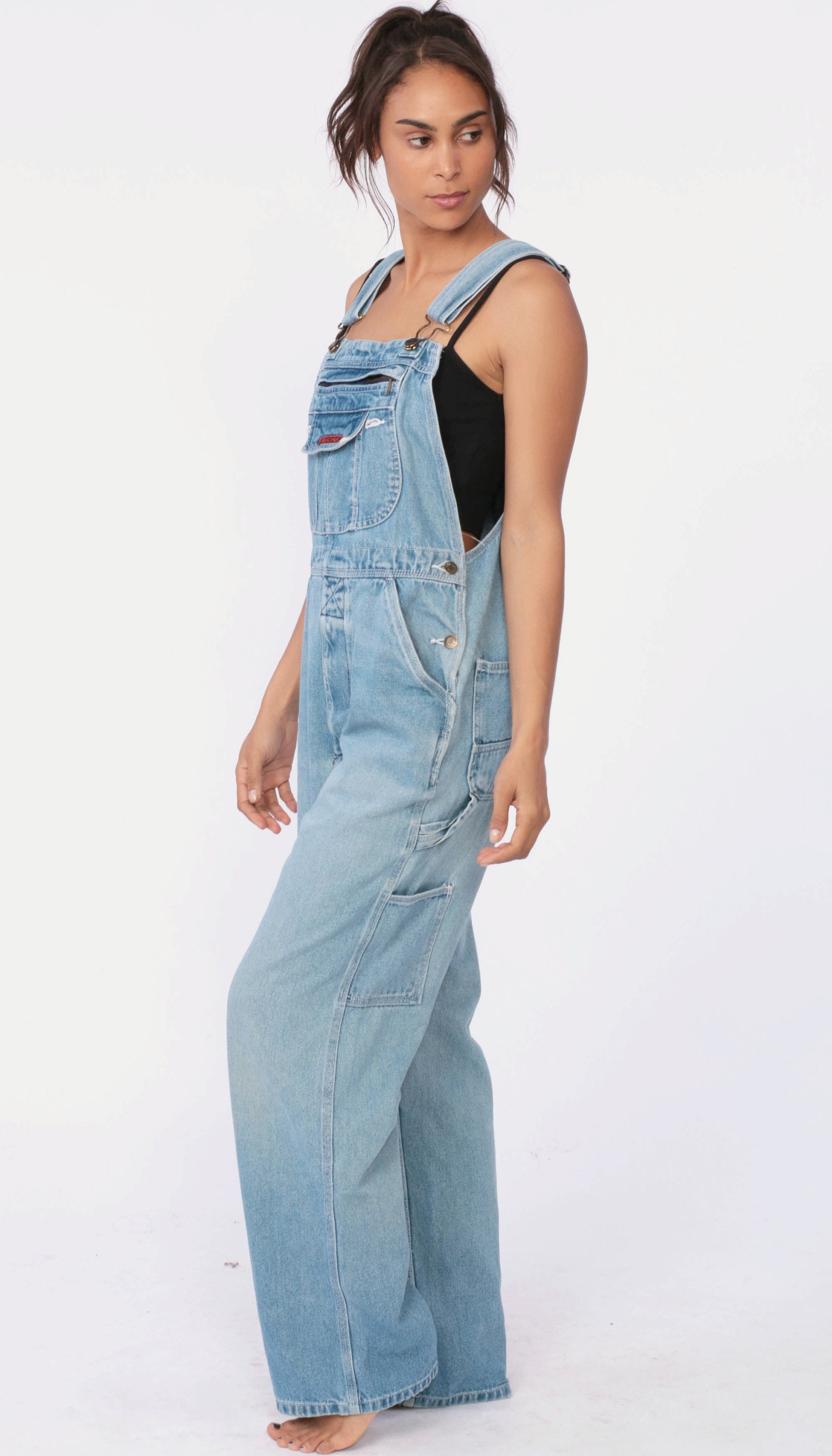 90's outfit with overalls
