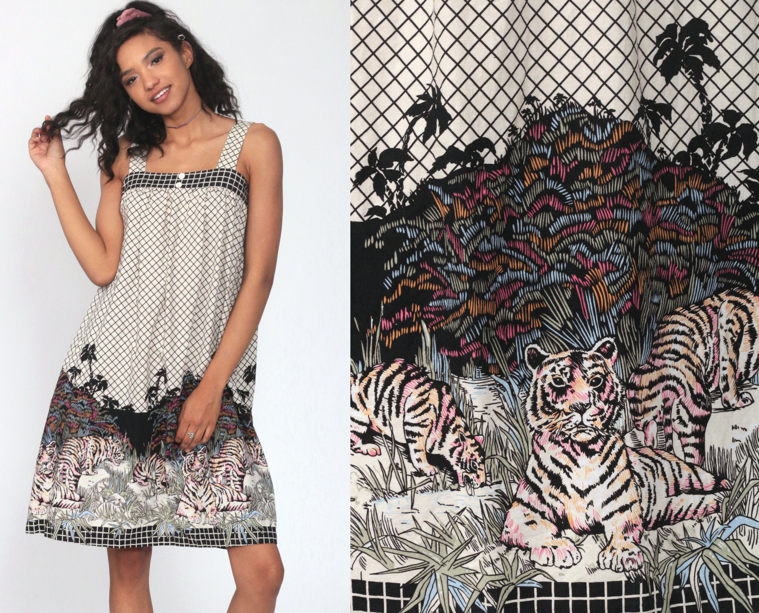 jungle midi sundress