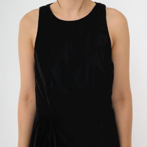 90s Black Velvet Mini Dress
