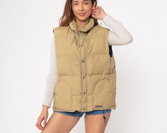 Vintage 70s Gerry Brand Reversible Burnt Orange-tan Down Puffer