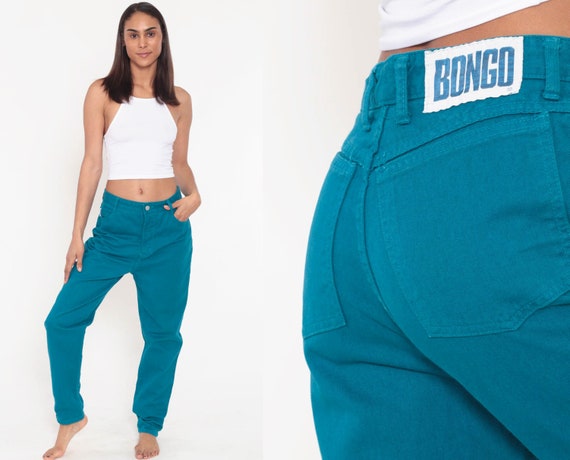 high waisted pu trousers